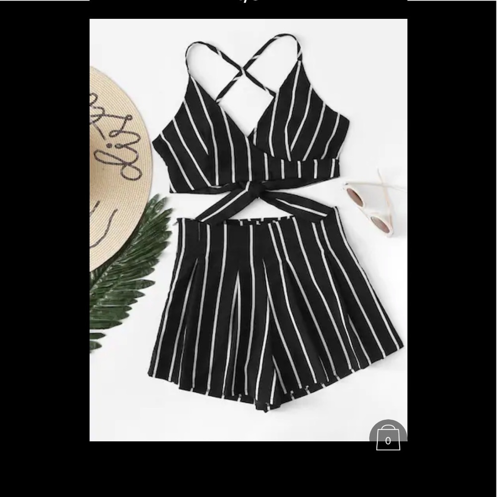 Two piece striped set